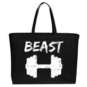 Beast Gym Logo Cotton Canvas Jumbo Tote