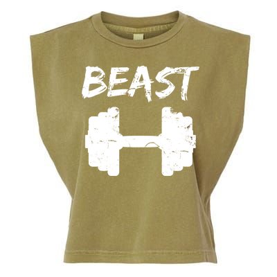 Beast Gym Logo Garment-Dyed Women's Muscle Tee