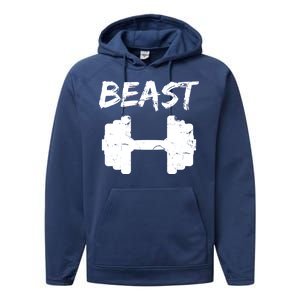 Beast Gym Logo Performance Fleece Hoodie