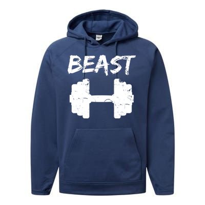 Beast Gym Logo Performance Fleece Hoodie