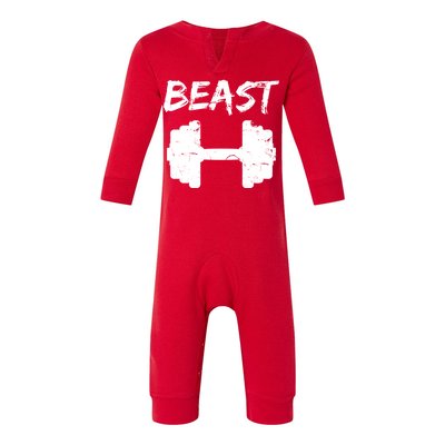 Beast Gym Logo Infant Fleece One Piece