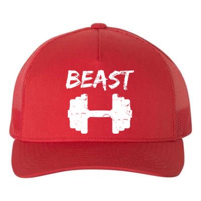 Beast Gym Logo Yupoong Adult 5-Panel Trucker Hat