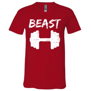 Beast Gym Logo V-Neck T-Shirt