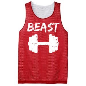 Beast Gym Logo Mesh Reversible Basketball Jersey Tank