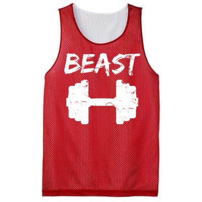 Beast Gym Logo Mesh Reversible Basketball Jersey Tank