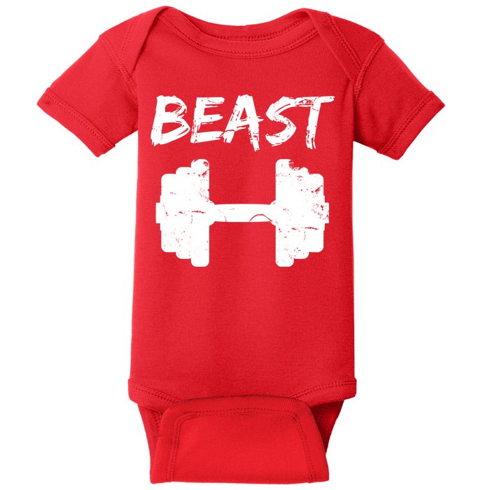 Beast Gym Logo Baby Bodysuit