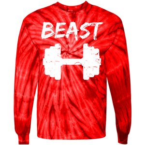 Beast Gym Logo Tie-Dye Long Sleeve Shirt