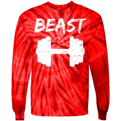 Beast Gym Logo Tie-Dye Long Sleeve Shirt