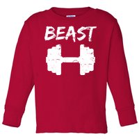 Beast Gym Logo Toddler Long Sleeve Shirt