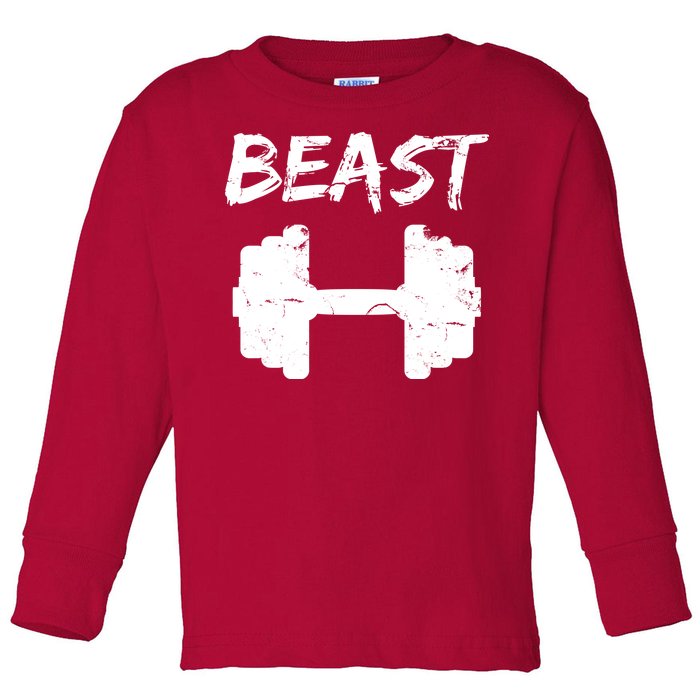 Beast Gym Logo Toddler Long Sleeve Shirt