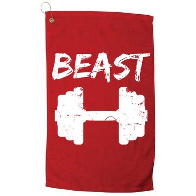 Beast Gym Logo Platinum Collection Golf Towel