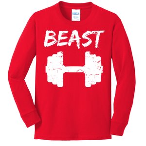 Beast Gym Logo Kids Long Sleeve Shirt