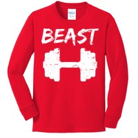 Beast Gym Logo Kids Long Sleeve Shirt