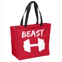 Beast Gym Logo Zip Tote Bag