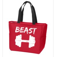 Beast Gym Logo Zip Tote Bag