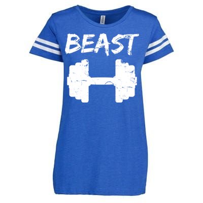 Beast Gym Logo Enza Ladies Jersey Football T-Shirt