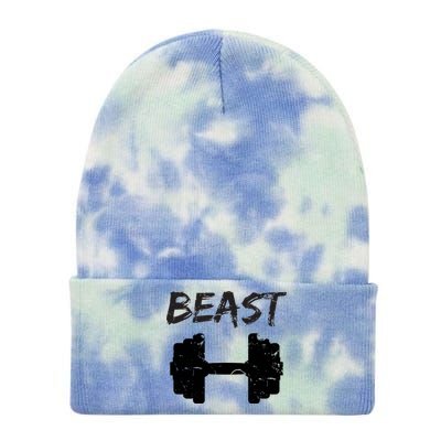 Beast Gym Logo Tie Dye 12in Knit Beanie