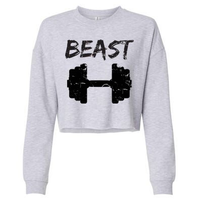 Beast Gym Logo Cropped Pullover Crew