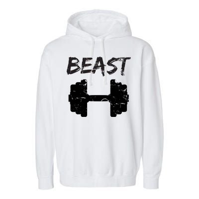 Beast Gym Logo Garment-Dyed Fleece Hoodie