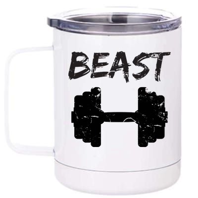 Beast Gym Logo 12 oz Stainless Steel Tumbler Cup