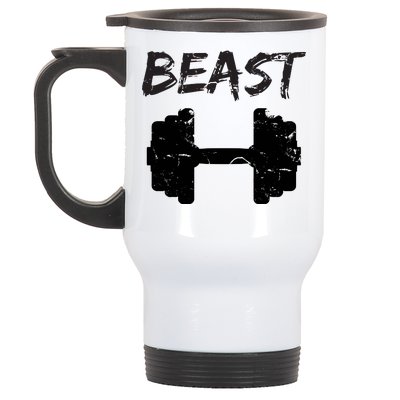 Beast Gym Logo Stainless Steel Travel Mug