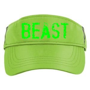 Beast Gym Workout Mode Fitness Logo Adult Drive Performance Visor