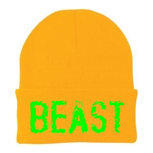 Beast Gym Workout Mode Fitness Logo Knit Cap Winter Beanie