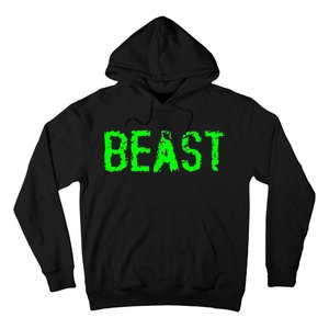 Beast Gym Workout Mode Fitness Logo Hoodie