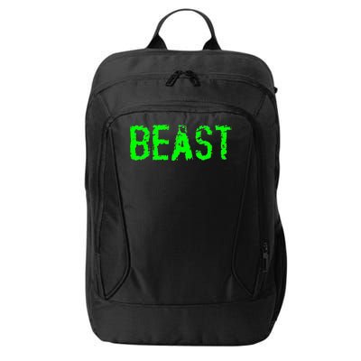 Beast Gym Workout Mode Fitness Logo City Backpack