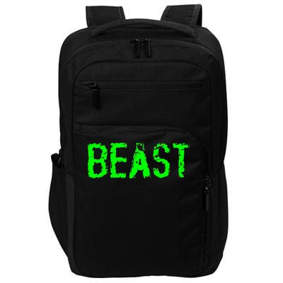 Beast Gym Workout Mode Fitness Logo Impact Tech Backpack