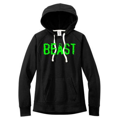 Beast Gym Workout Mode Fitness Logo Women's Fleece Hoodie