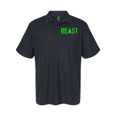 Beast Gym Workout Mode Fitness Logo Softstyle Adult Sport Polo