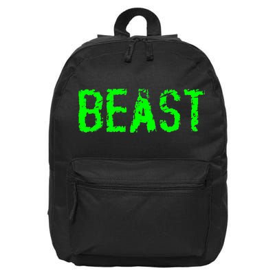 Beast Gym Workout Mode Fitness Logo 16 in Basic Backpack