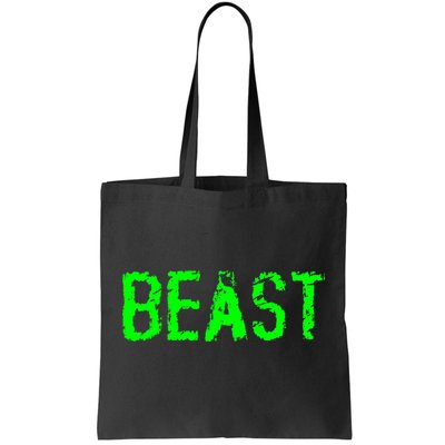 Beast Gym Workout Mode Fitness Logo Tote Bag