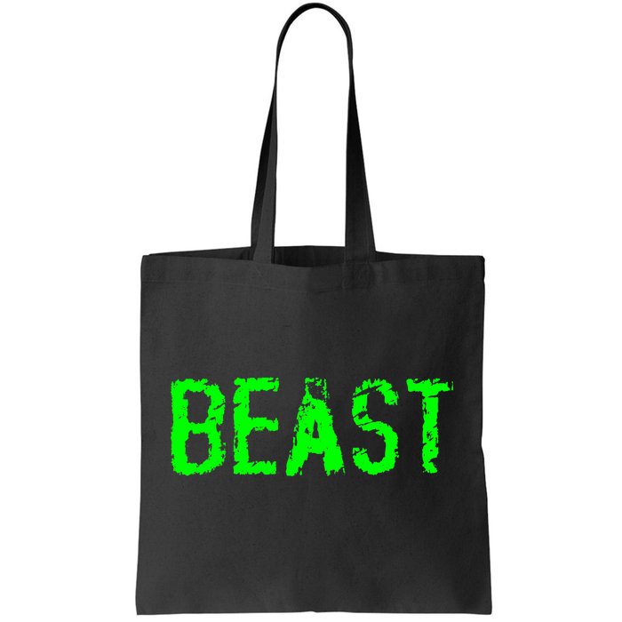 Beast Gym Workout Mode Fitness Logo Tote Bag