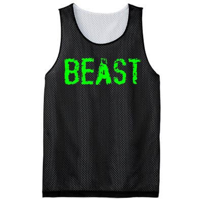 Beast Gym Workout Mode Fitness Logo Mesh Reversible Basketball Jersey Tank