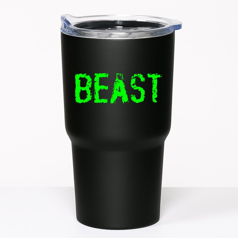 Beast Gym Workout Mode Fitness Logo Tumbler