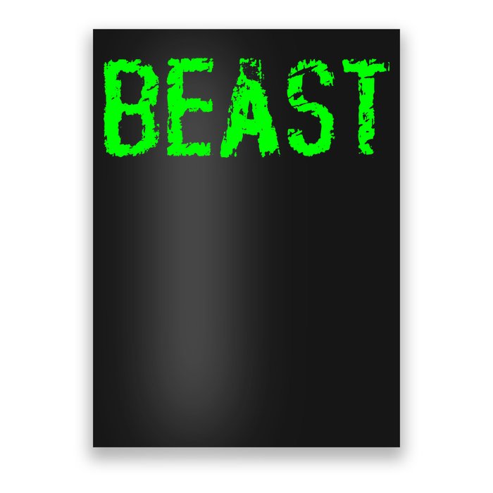 Beast Gym Workout Mode Fitness Logo Poster