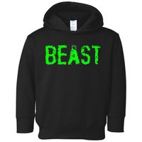 Beast Gym Workout Mode Fitness Logo Toddler Hoodie