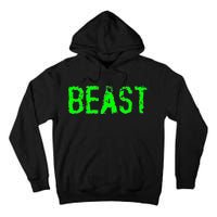 Beast Gym Workout Mode Fitness Logo Tall Hoodie