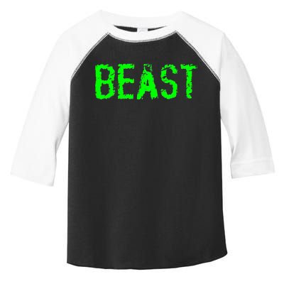 Beast Gym Workout Mode Fitness Logo Toddler Fine Jersey T-Shirt