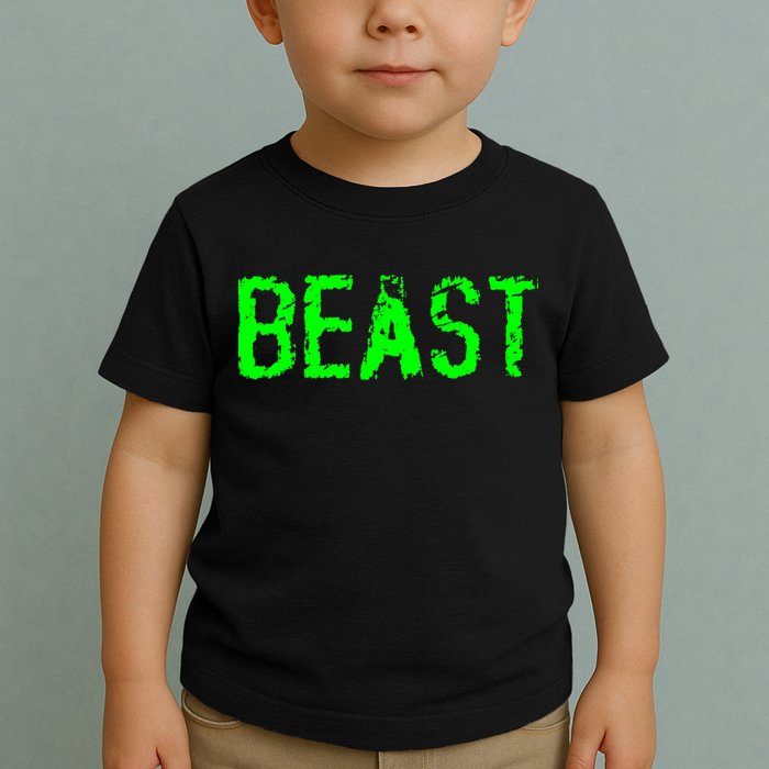 Beast Gym Workout Mode Fitness Logo Toddler T-Shirt