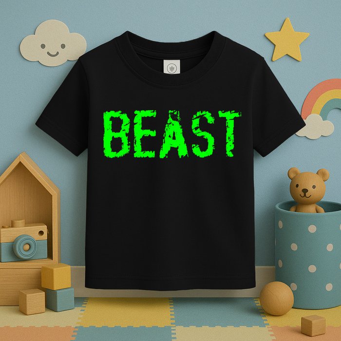 Beast Gym Workout Mode Fitness Logo Toddler T-Shirt