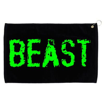 Beast Gym Workout Mode Fitness Logo Grommeted Golf Towel