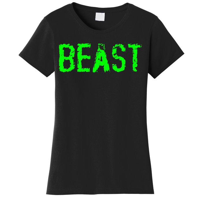 Beast Gym Workout Mode Fitness Logo Women's T-Shirt