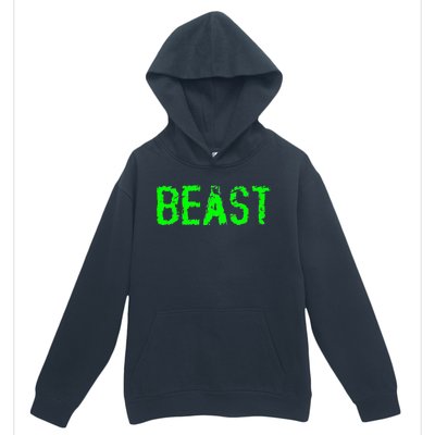 Beast Gym Workout Mode Fitness Logo Urban Pullover Hoodie