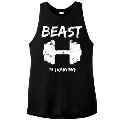 Beast In Training  Ladies PosiCharge Tri-Blend Wicking Tank