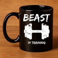 Beast In Training  11oz C Handle Ceramic Mug