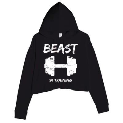 Beast In Training  Crop Fleece Hoodie