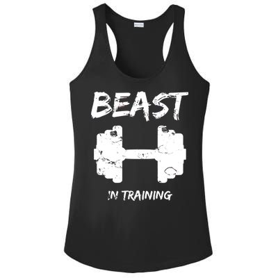 Beast In Training  Ladies PosiCharge Competitor Racerback Tank